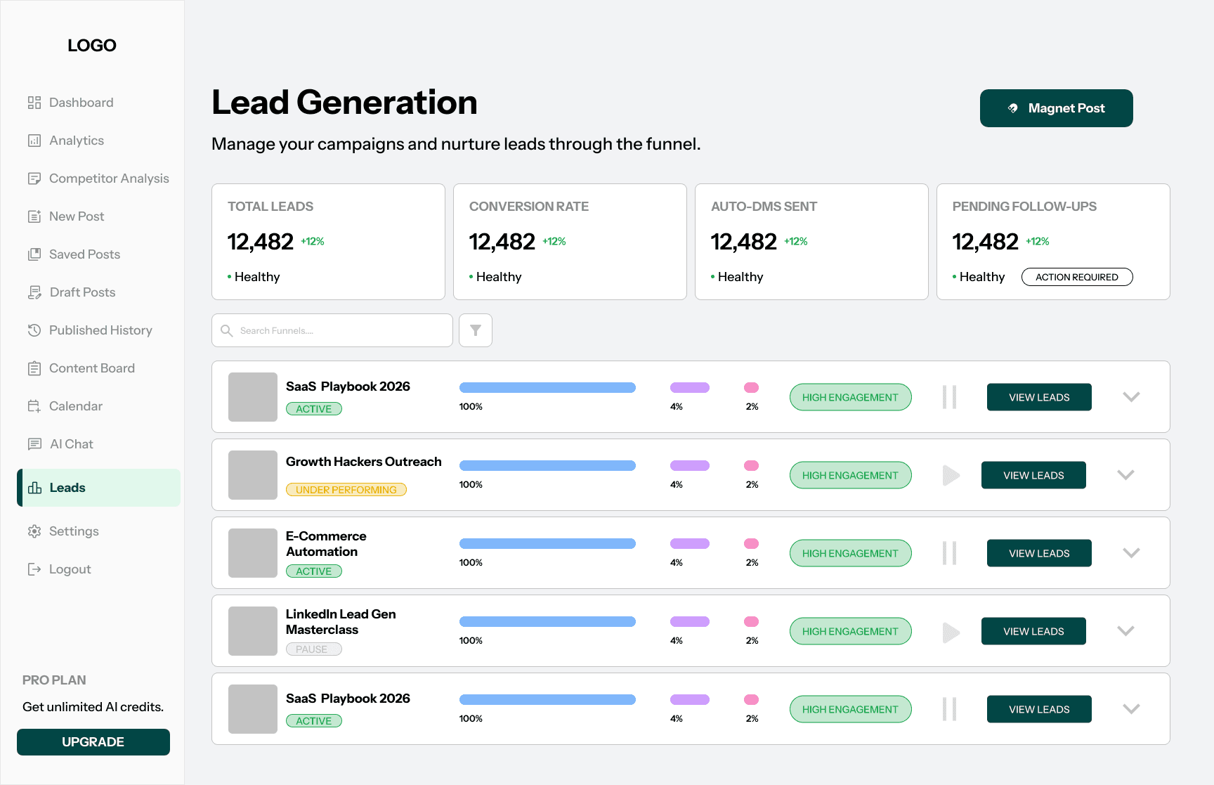 Leads & CRM