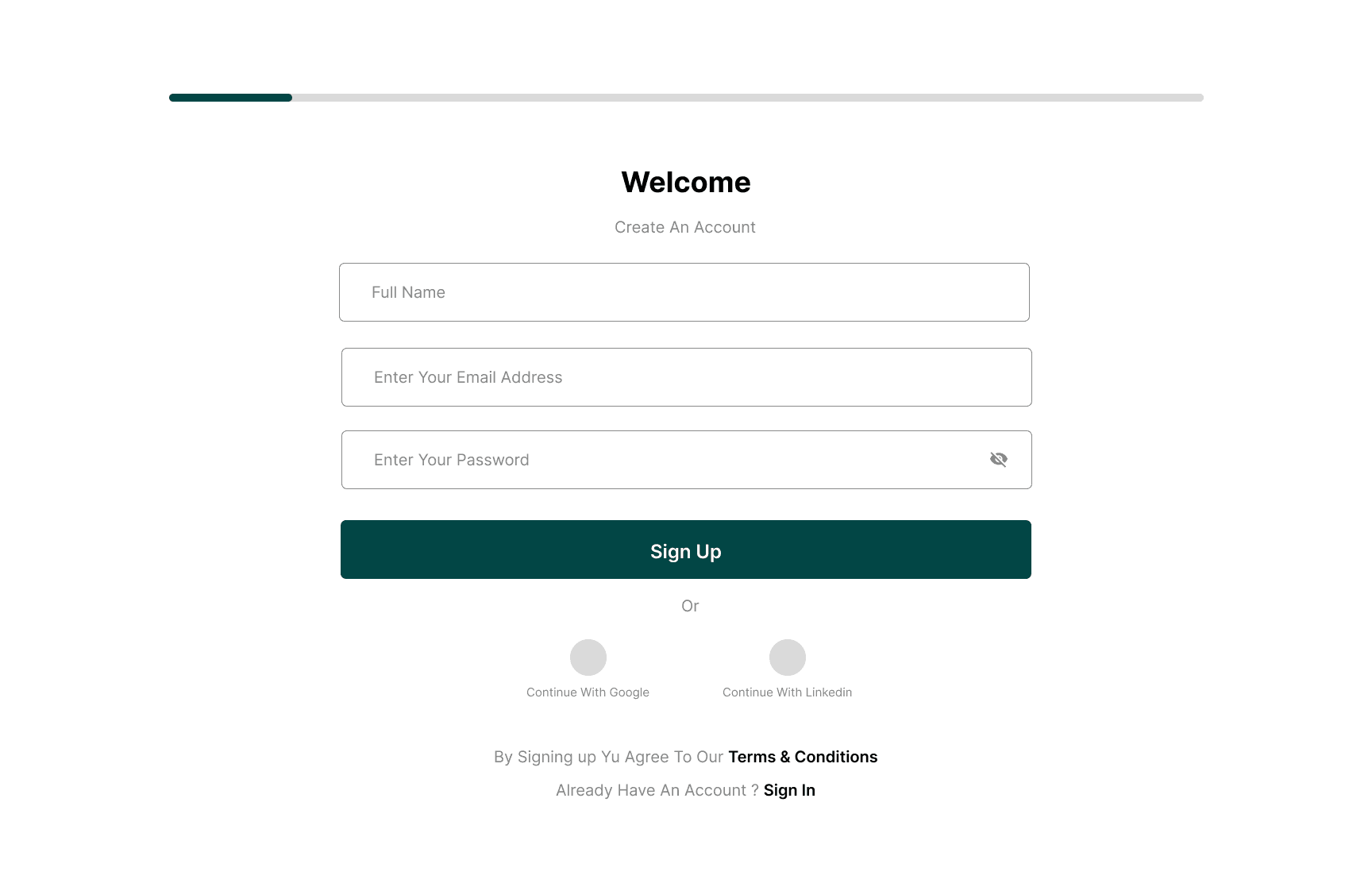 Sign Up